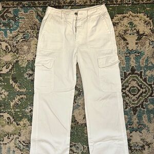 ZARA White Cargo Pants